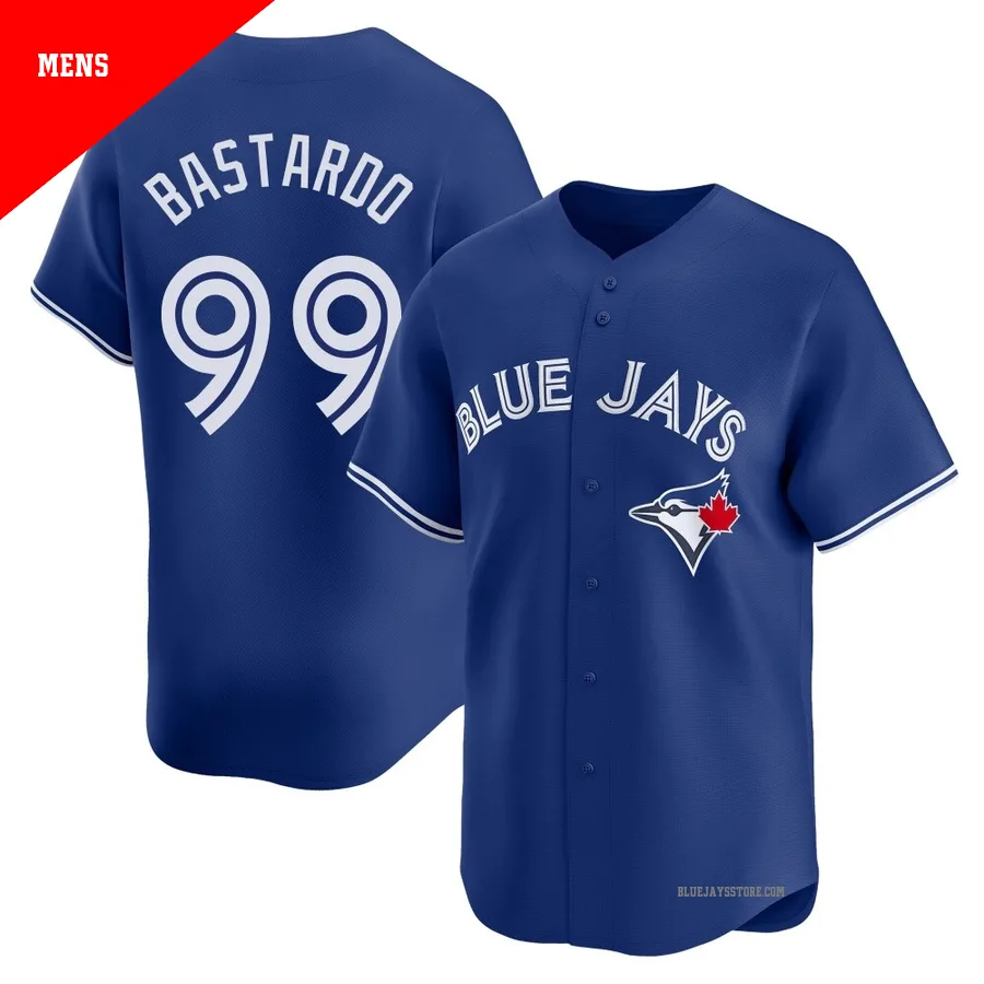 Men's Toronto Blue Jays Angel Bastardo ＃99 Royal Limited Alternate Jersey