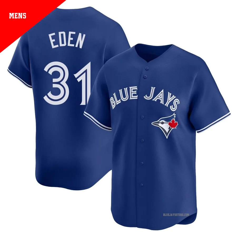 Men's Toronto Blue Jays Cam Eden ＃31 Royal Limited Alternate Jersey
