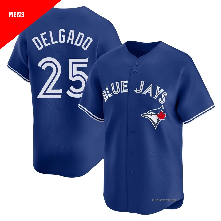 Men's Toronto Blue Jays Carlos Delgado ＃25 Royal Limited Alternate Jersey
