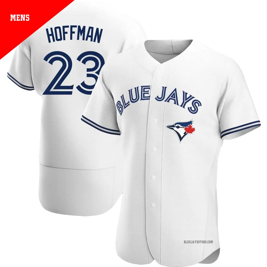 Men's Toronto Blue Jays Jeff Hoffman ＃23 White Authentic Home Jersey