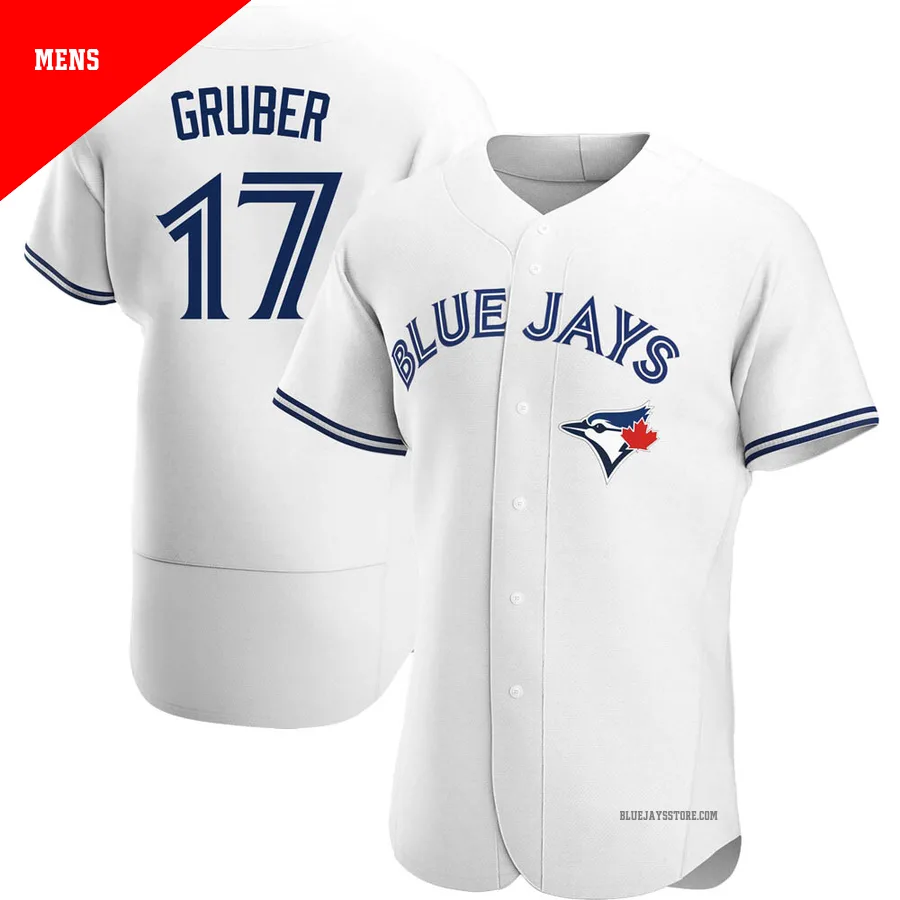 Men's Toronto Blue Jays Kelly Gruber ＃17 White Authentic Home Jersey
