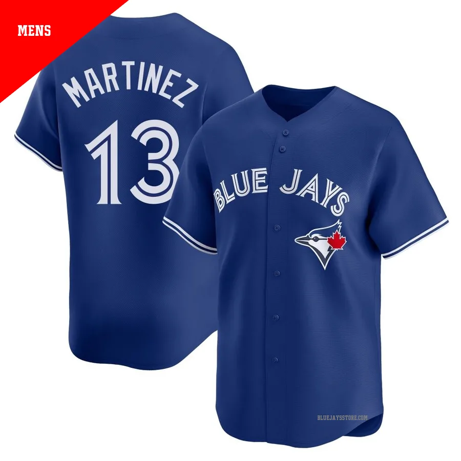 Men's Toronto Blue Jays Orelvis Martinez ＃13 Royal Limited Alternate Jersey