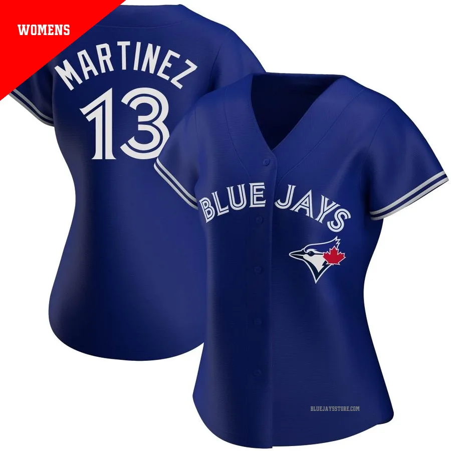 Women's Toronto Blue Jays Buck Martinez ＃13 Royal Authentic Alternate Jersey