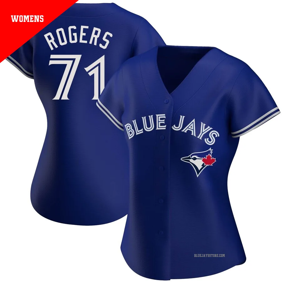 Women's Toronto Blue Jays Tyler Rogers ＃71 Royal Authentic Alternate Jersey