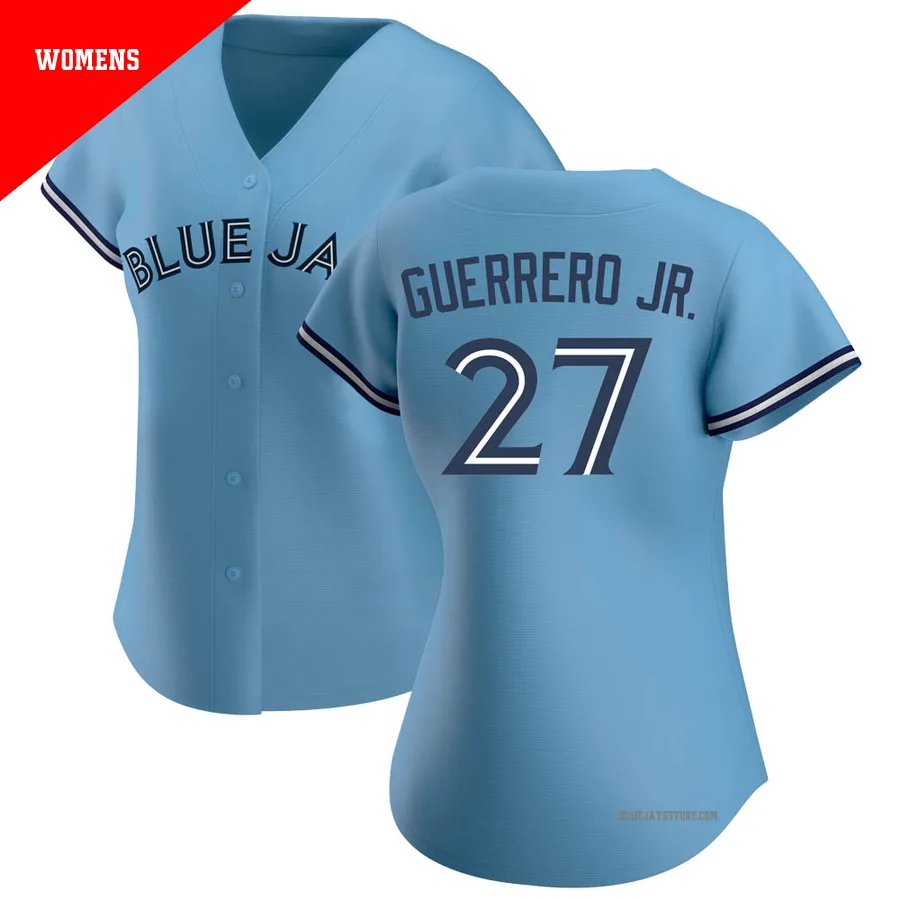 Women's Toronto Blue Jays Vladimir Guerrero Jr. ＃27 Blue Authentic Jersey