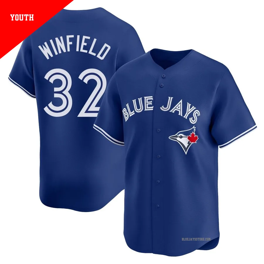 Youth Toronto Blue Jays Dave Winfield ＃32 Royal Limited Alternate Jersey