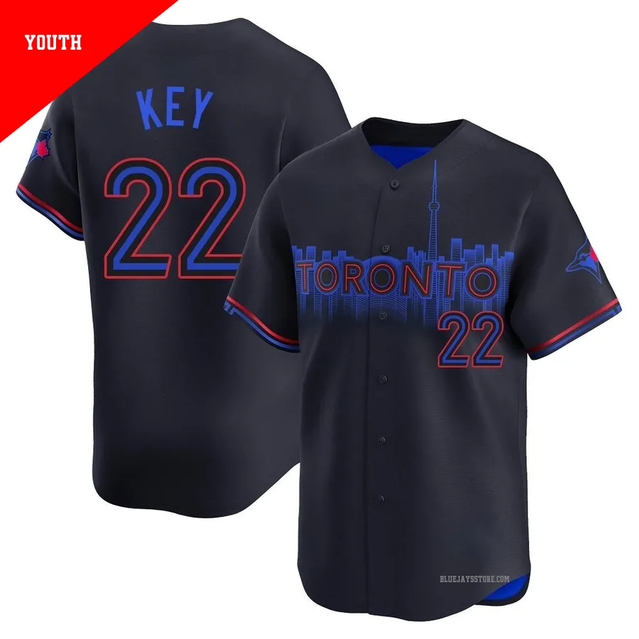 Youth Toronto Blue Jays Jimmy Key ＃22 Black Limited 2024 City Connect Jersey