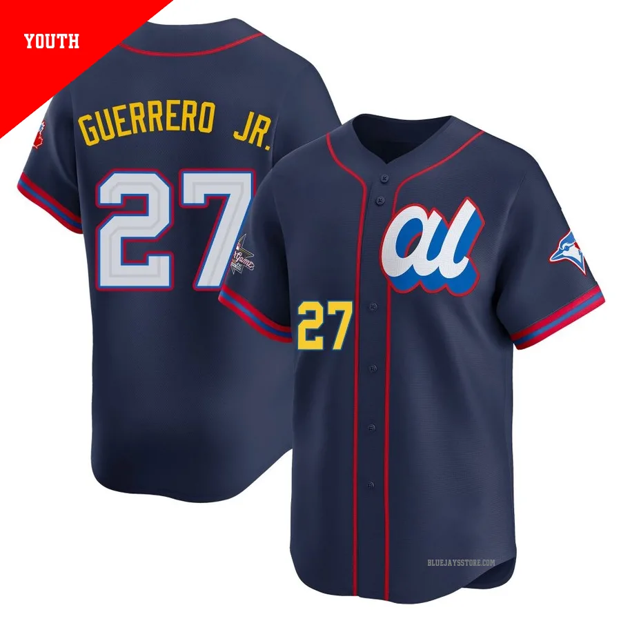 Youth Toronto Blue Jays Vladimir Guerrero Jr. ＃27 Navy Limited American League 2025 All-Star Edition Jersey